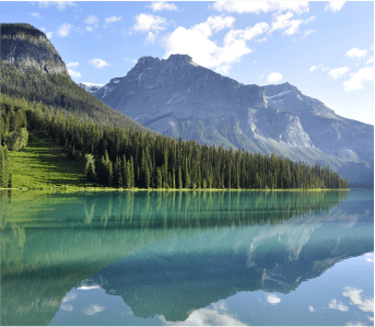 serene mountain lake